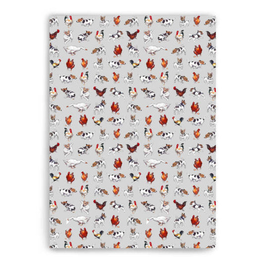 Farmyard Frolics Cotton Tea Towel
