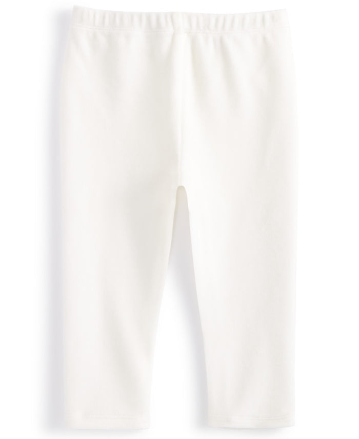 First Impressions Baby Girls Solid Velour Leggings