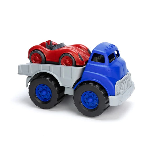 Flatbed Truck with Race Car