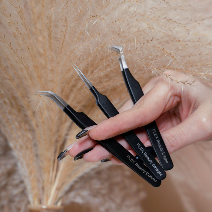 FLEX Beauty Straight Tweezers - The Beauty House Shop