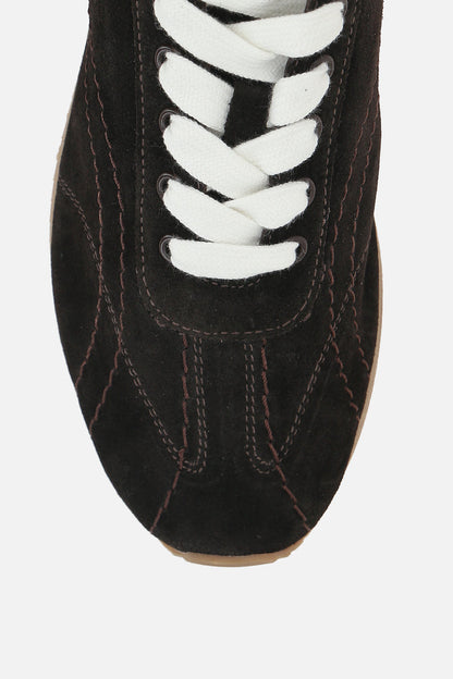 flex suede sneakers