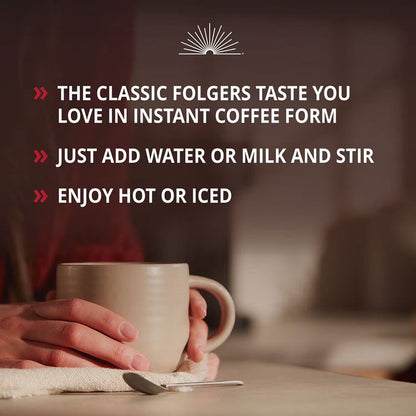 Folgers Classic Roast Instant Coffee Crystals, 16 oz - 3 Pack