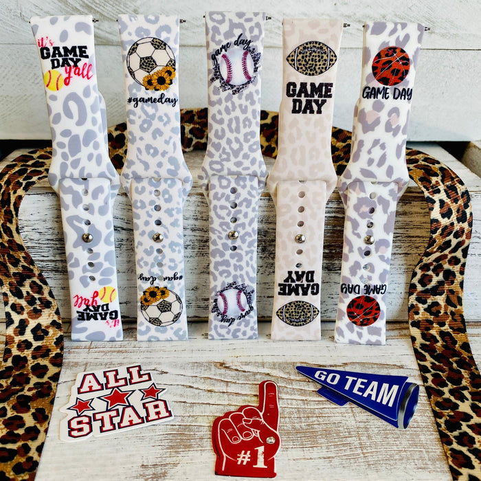 Game Day Print Silicone Band For Samsung Watch Multiple Colors Available - Fancy Bands