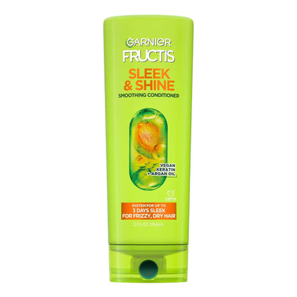 Garnier Fructis Sleek and Shine Conditioner Anti Frizz Smoothing - 12 oz - 6 Pack