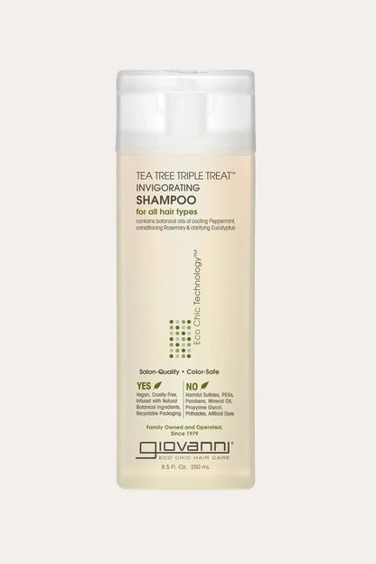 GIOVANNI TEA TREE TRIPLE TREAT INVIGORATING SHAMPOO 8.5oz GIOVANNI
