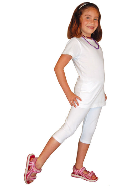 Girls Fine Jersey Longer Length T-shirt