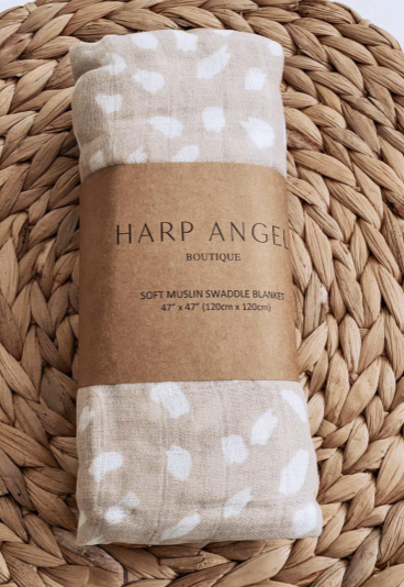 Harp Angel Cotton Gauze Swaddle Blanket
