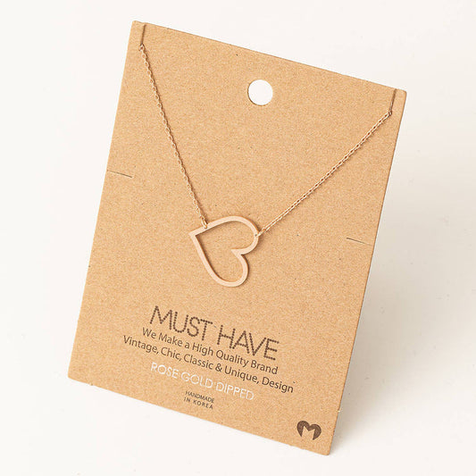 Heart Pendant Necklace - Taryn x Philip Boutique