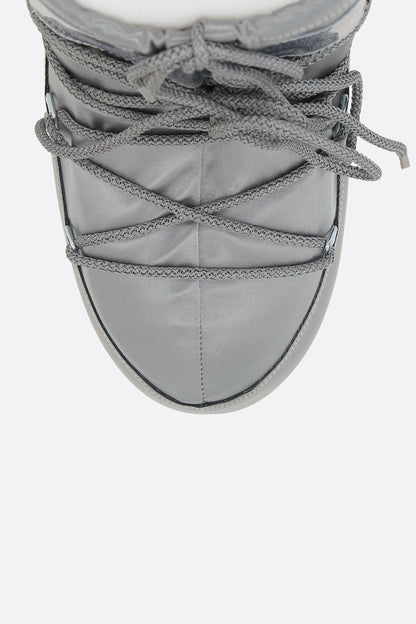 Icon Glance low-top snow boots in satin