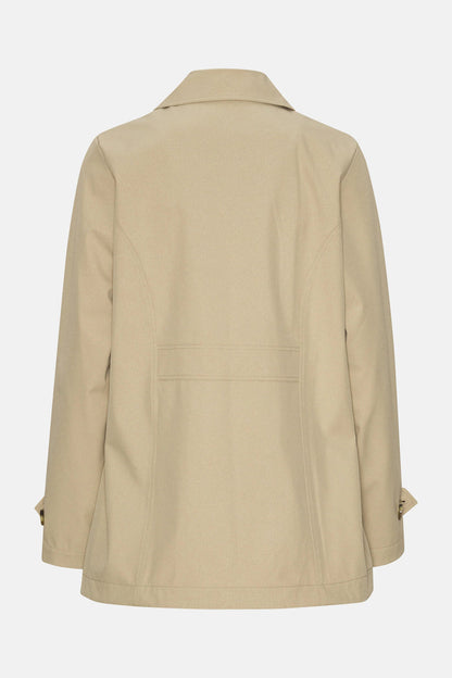 ILSE JACOBSEN TRENCHRAIN02 PEACOAT | White Pepper - Darling & Domain