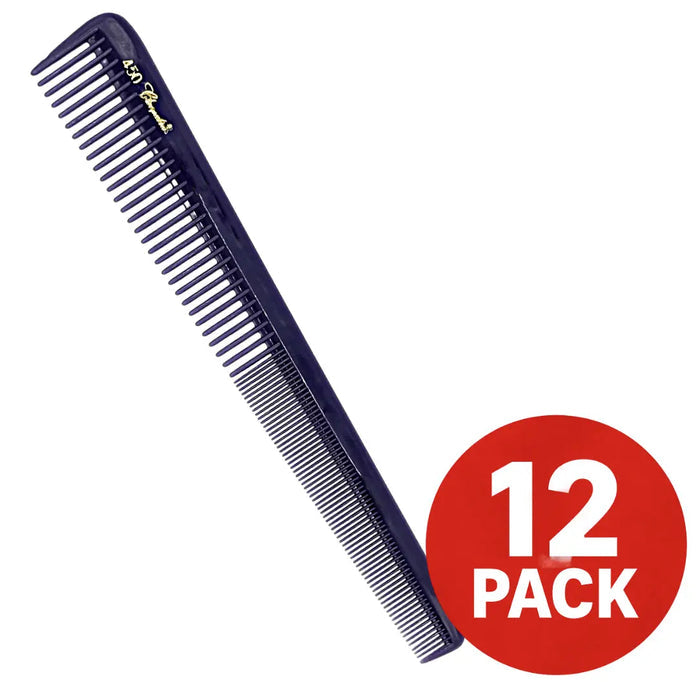 Krest Cleopatra #450 7" Tapered Barber Comb – 12 Pack – Colors - BUYBARBER.COM