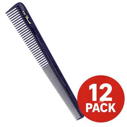 Krest Cleopatra #450 7" Tapered Barber Comb – 12 Pack – Colors - BUYBARBER.COM