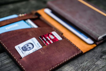 Leather Rhodia A5 Notebook & iPad Mini Cover - Crazy Horse Tan