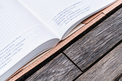 Leather Slim A5 Notebook / Planner Cover - Undyed Leather