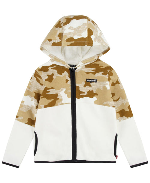 Levi's Toddler Boys Camo Full-Zip Hoodie - Tofu