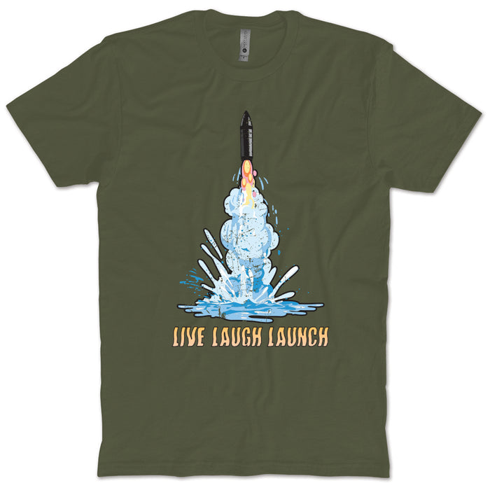 Live Laugh Launch Trident T-Shirt