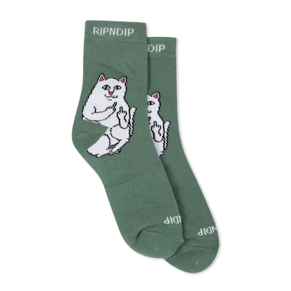 RIPNDIP Lord Nermal Mid Socks (Pine Green)