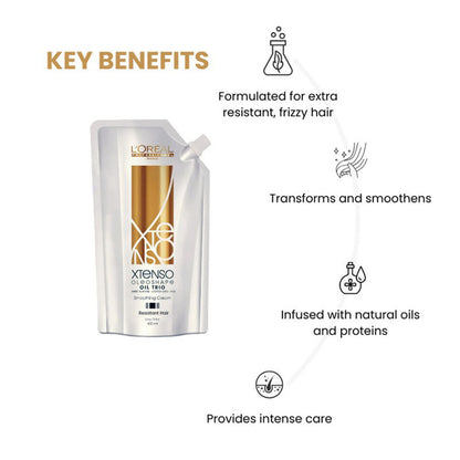 Loreal Xtenso Smoothing Cream Resistant Hair 400ML