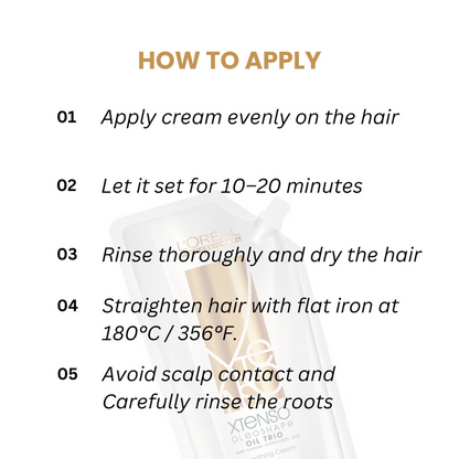 Loreal Xtenso Smoothing Cream Resistant Hair 400ML
