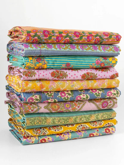 Mix & Match Cotton Fitted Sheet - Olive Daisy Toss-view 5