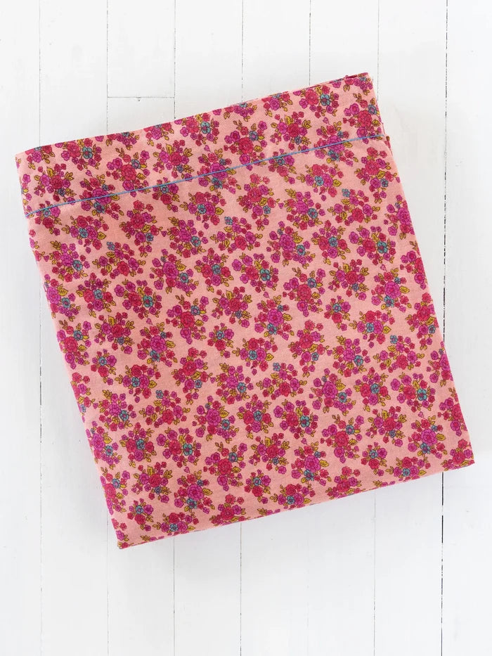 Mix & Match Cotton Flat Sheet - Blush Folk Ditsy-view 1