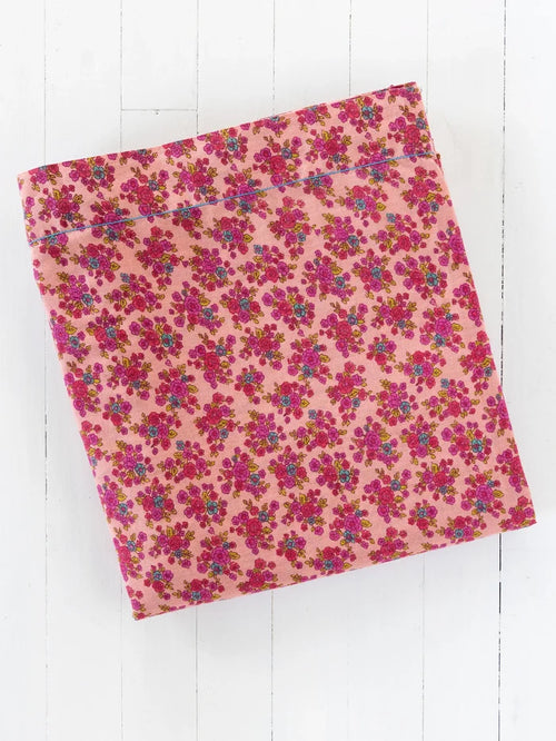 Mix & Match Cotton Flat Sheet - Blush Folk Ditsy-view 1