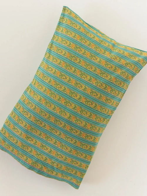 Mix & Match Cotton Pillowcase, Single - Teal Vines-view 1