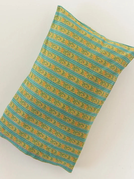 Mix & Match Cotton Pillowcase, Single - Teal Vines-view 1