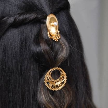 Statement Mohar hair pins with detailed motifs for polished buns and celebration-ready looks