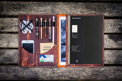 Moleskine Professional Workbook A4 Cover - Leather Compendium - Crazy Horse Orange