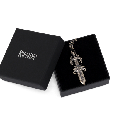 RIPNDIP Nerm Dagger Necklace (Silver)