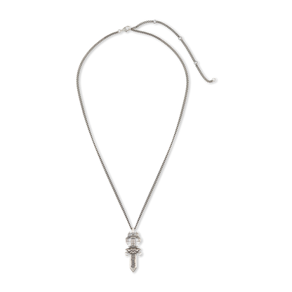 RIPNDIP Nerm Dagger Necklace (Silver)