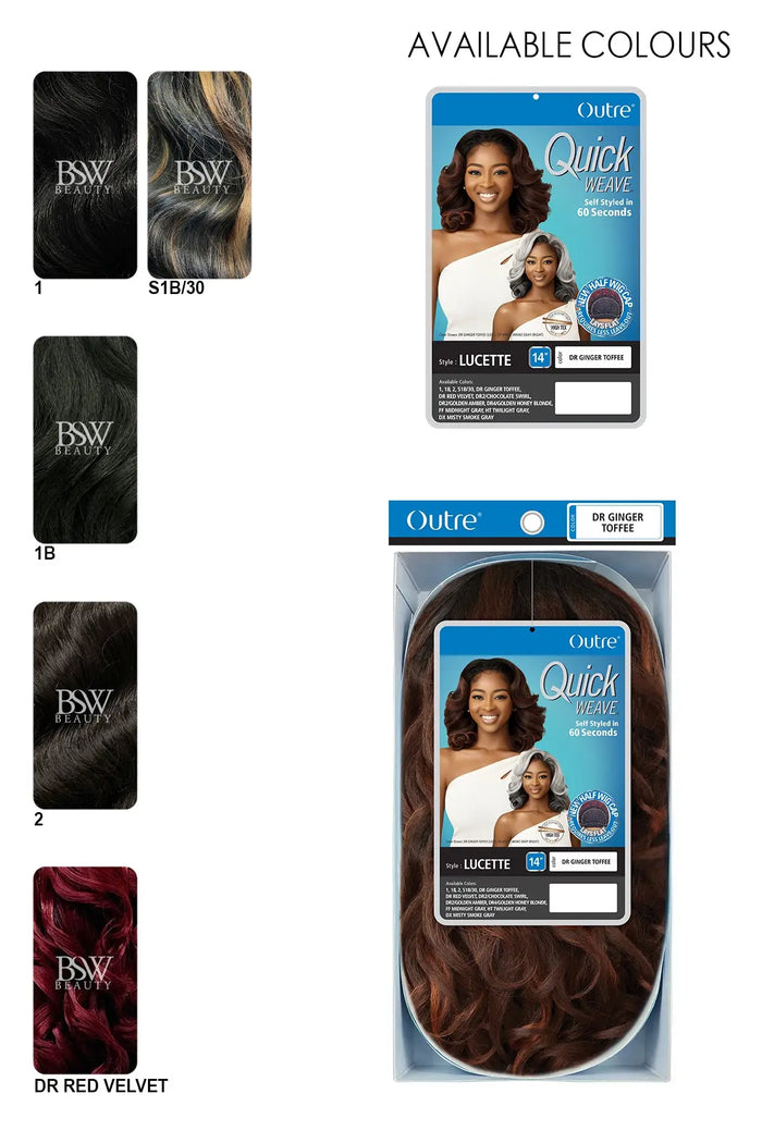 OUTRE QUICK WEAVE HALF WIG - LUCETTE - BSW BEAUTY CANADA