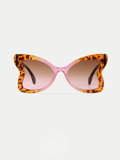 Oversized Butterfly Sunglasses | Tortoiseshell-Image 1