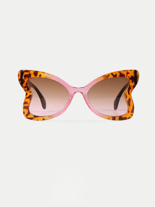 Oversized Butterfly Sunglasses | Tortoiseshell-Image 1