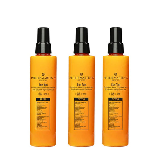 Philip Martin's Sun Tan Spf 30 - High Protection Solar Emulsion 3 Pack Set - Beauty Tribe