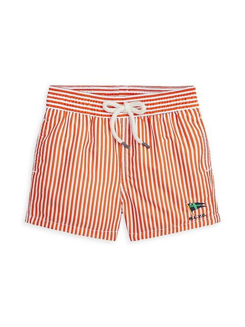 Polo Ralph Lauren Kids Traveler Swim Trunks(Club Stripe) Boy's Swimwear