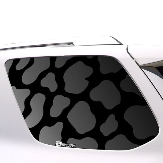Precut Cow Print Rear Side Quarter Window Decal Stickers Fits Toyota 4Runner 2010 - 2024 - Bogar Tech Designs