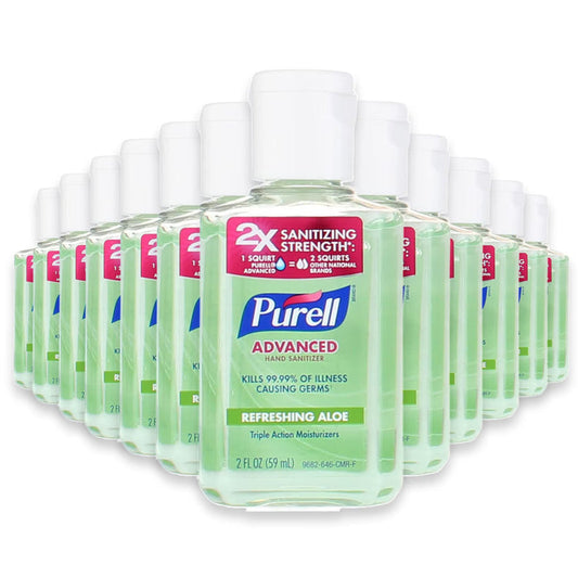 Purell Aloe Hand Sanitizer Gel Flip Top Cap - 2 oz - 24 Pack