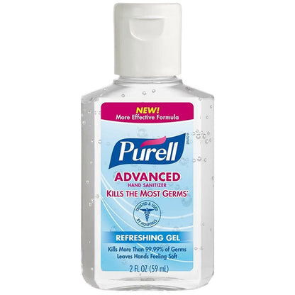 PURELL Original Hand Sanitizer Gel Flip Cap Bottles - 2 fl - 24 Pack