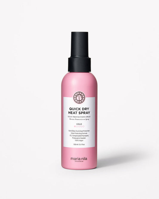 Quick Dry Heat Spray - Maria Nila hair care at Solvi Salon, Boise, Idaho