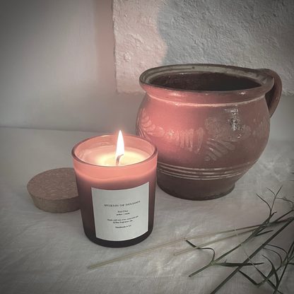 Red Clay, Amber + Musk Handcrafted Soy Candle