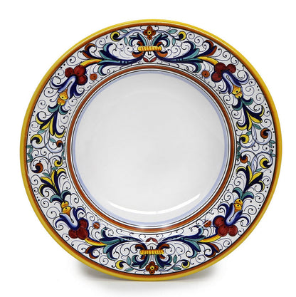 RICCO DERUTA DELUXE: Rim Pasta Soup plate (White Center)