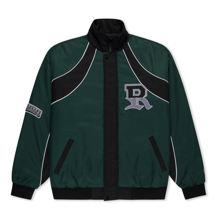 RIPNDIP RIPNDIP Athletics Race Jacket (Hunter Green / Black)