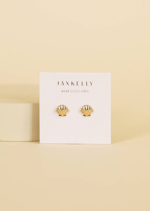 Seashell - Gold Earrings