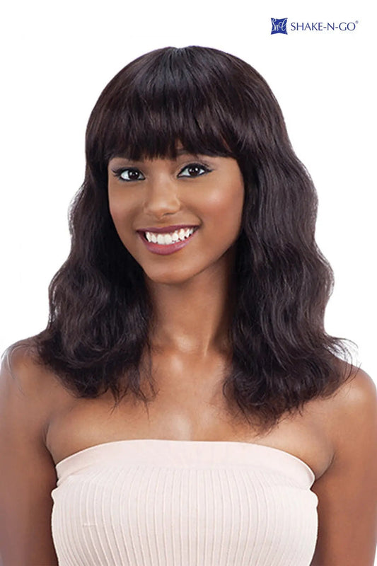 SHAKE N GO NAKED BRAZILIAN 100% HUMAN HAIR PREMIUM WIG - S-WAVE (S) - BSW BEAUTY CANADA