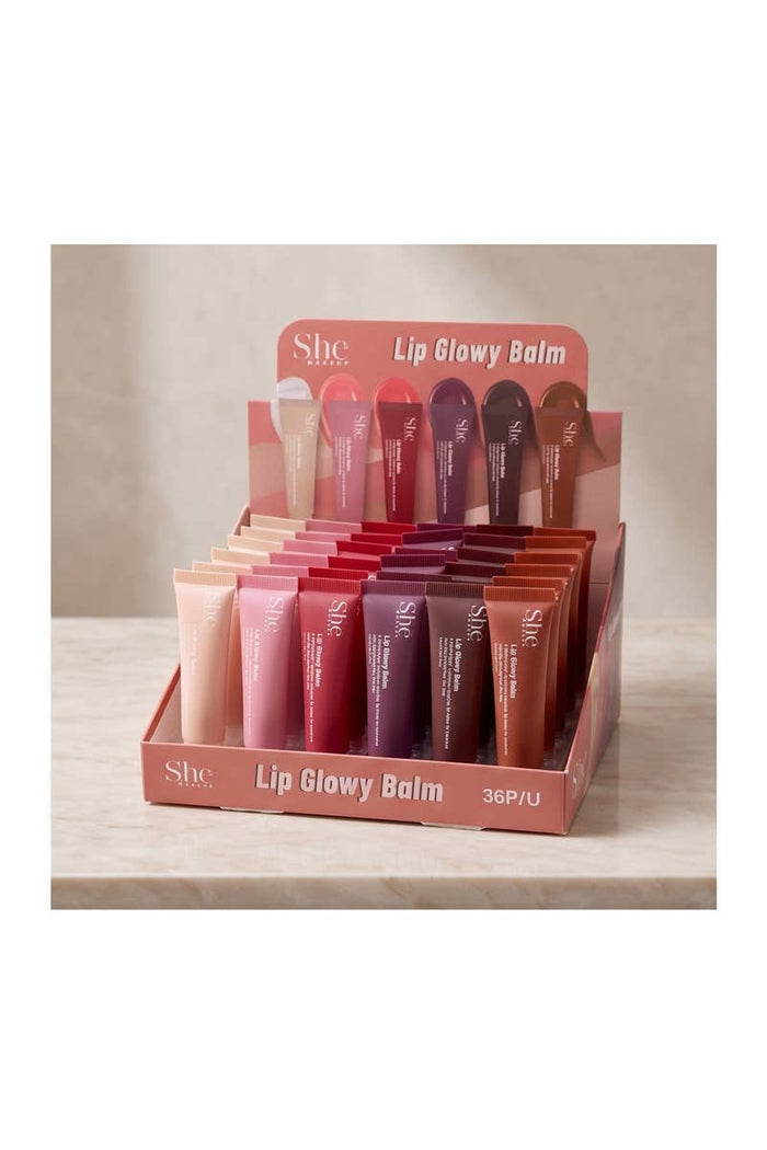 SHE LG24 Lip Glowy Balm - 36 pcs