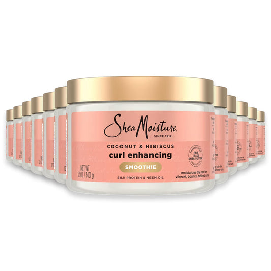 SheaMoisture Coconut & Hibiscus Curl Enhancing Smoothie Hair Cream 12 oz - 12 Pack