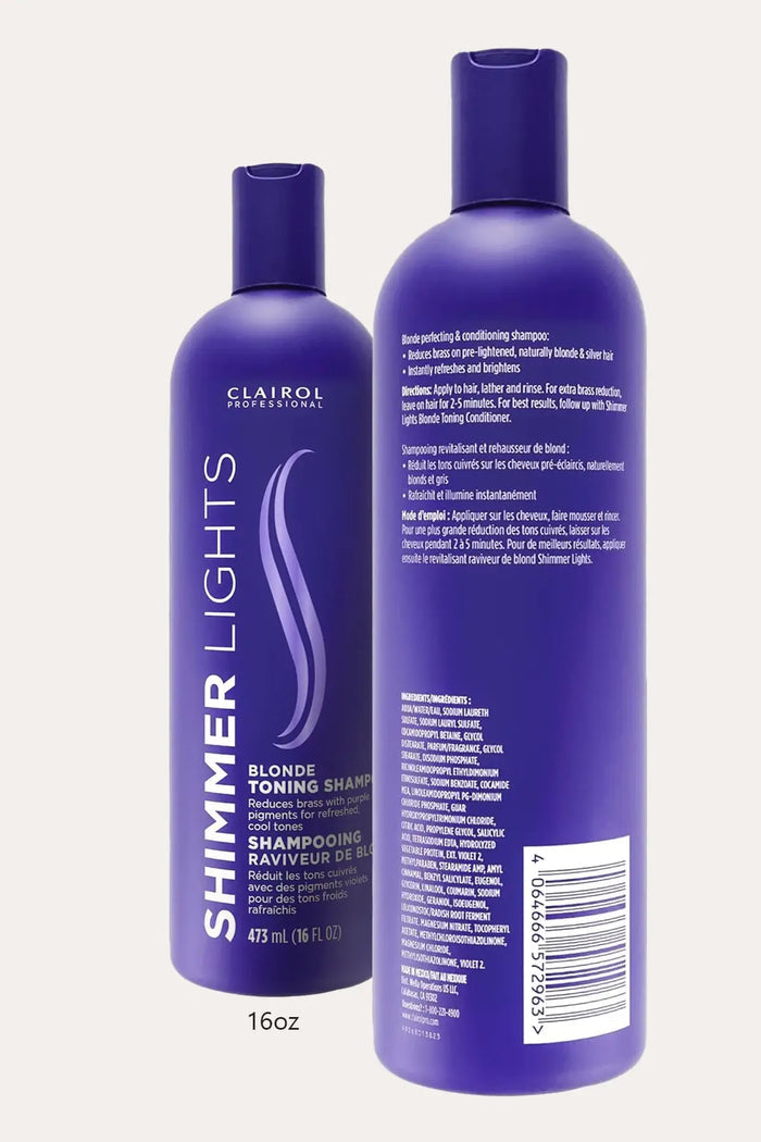 SHIMMER LIGHTS BLONDE TONING SHAMPOO CLAIROL