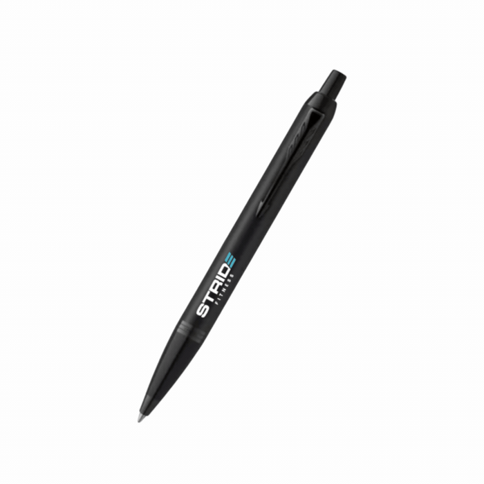 Black STRIDE Fitness pen designed for smooth writing and everyday use